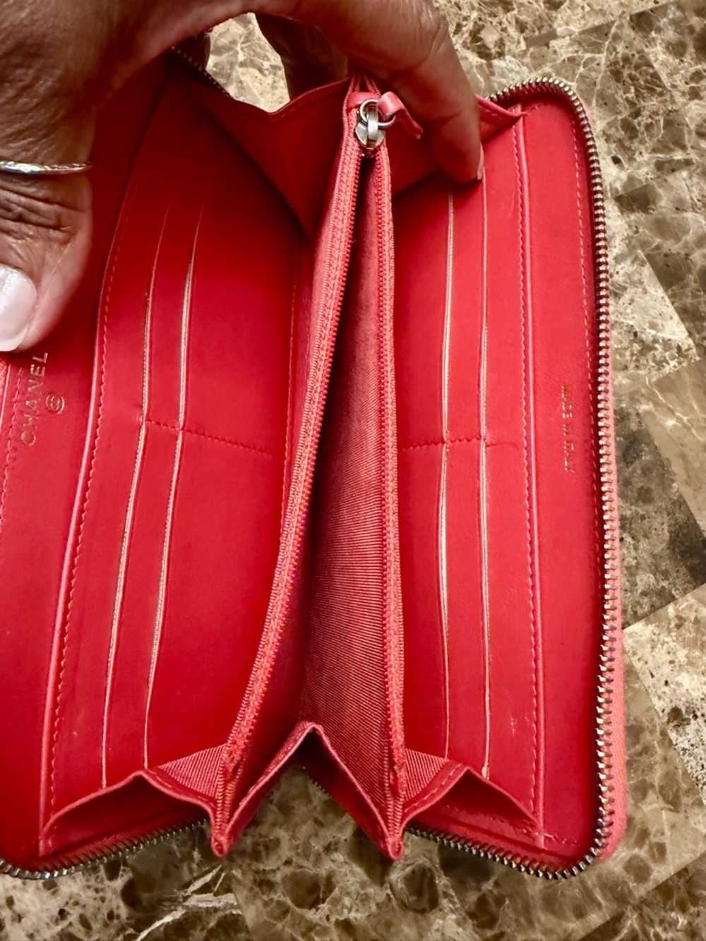Chanel Matelasse Zip Around Continental Wallet & Dustbag - Picture 13 of 16
